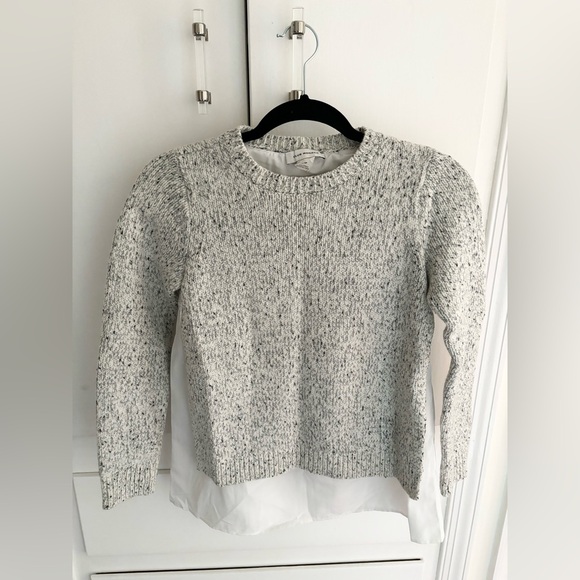 Club Monaco Kaelane Mixed Media Pullover Sweater - Picture 3 of 6